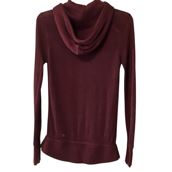 Lululemon Sweet Savasana Pullover Hooded Sweater Heathered Bordeaux Size 4 - Picture 12 of 16